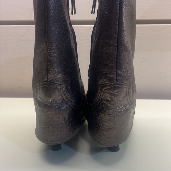 Cowboy style Agl Black Heeled Boots with Sleek Design - Picture 5 of 13